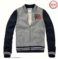 heren abercrombie and fitch pullover full-zip koningsblauw lichtgrijs chief pattern Overhemd Maken bk7fz245